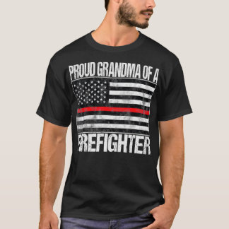 Proud Grandma of a Firefighter  Fireman  T-Shirt