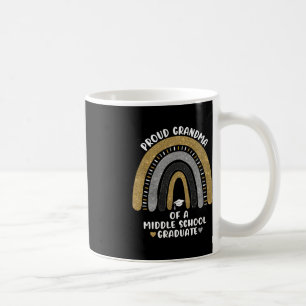 Proud Grandma Of A Middle School Graduate Rainbow Coffee Mug