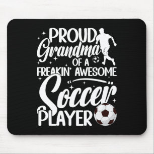 Proud Grandma Of A Soccer Player Grandma Soccer Gr Mouse Mat