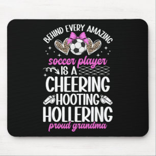 Proud Grandma Of A Soccer Player Grandmother Socce Mouse Mat