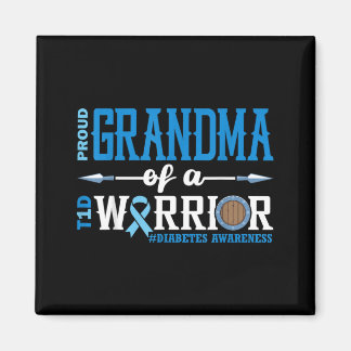 Proud Grandma Of A T1d Warrior Diabetes Awareness Magnet