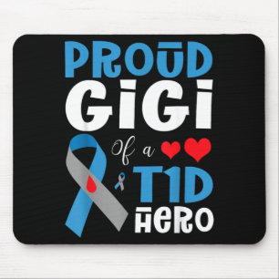 Proud Grandma Of A T1d Warrior Type 1 Diabetes Mouse Mat