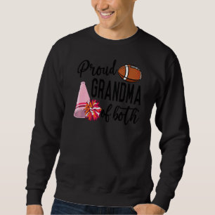 Proud Grandma Of Cheerleader Football Player Grand Sweatshirt