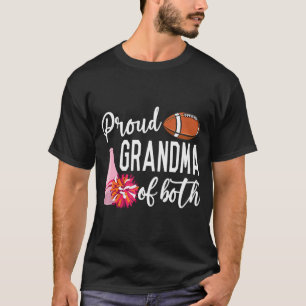 Proud Grandma Of Cheerleader & Football Player T-Shirt