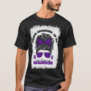 Proud Grandma of Epilepsy Warrior Epilepsy Awarene T-Shirt