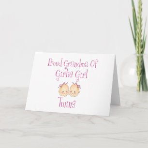 Proud Grandma of Girl Twins Card