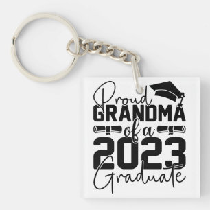 Proud Grandma Of Graduate 2023 Key Ring