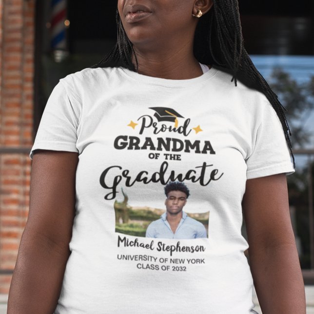 Proud Grandma of the graduate photo name T-Shirt (Creator Uploaded)