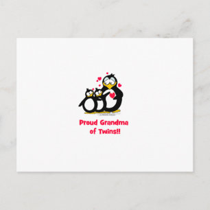 Proud Grandma of Twins Postcard