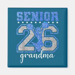 Proud Grandma Senior Cheer Leader 2026 Graduation Magnet