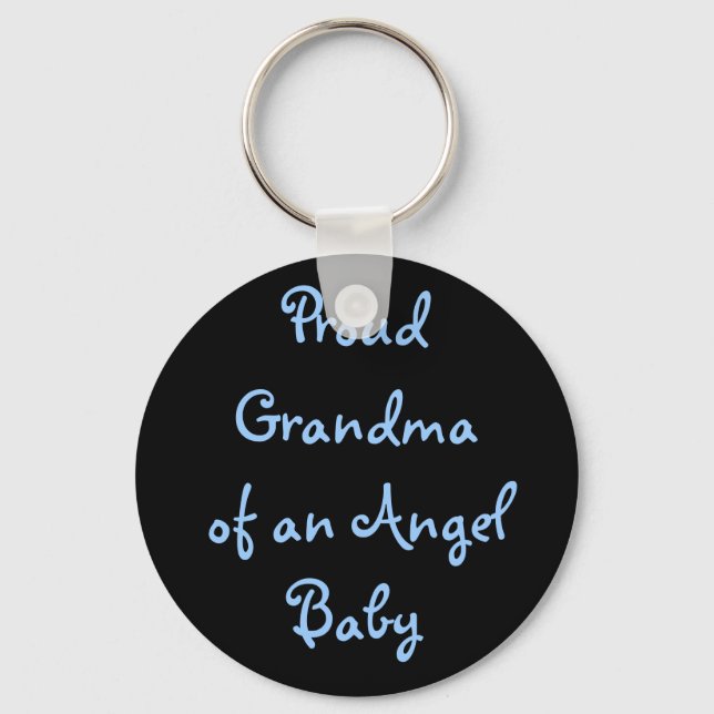 Proud Grandmaof an Angel Baby Key Ring (Front)