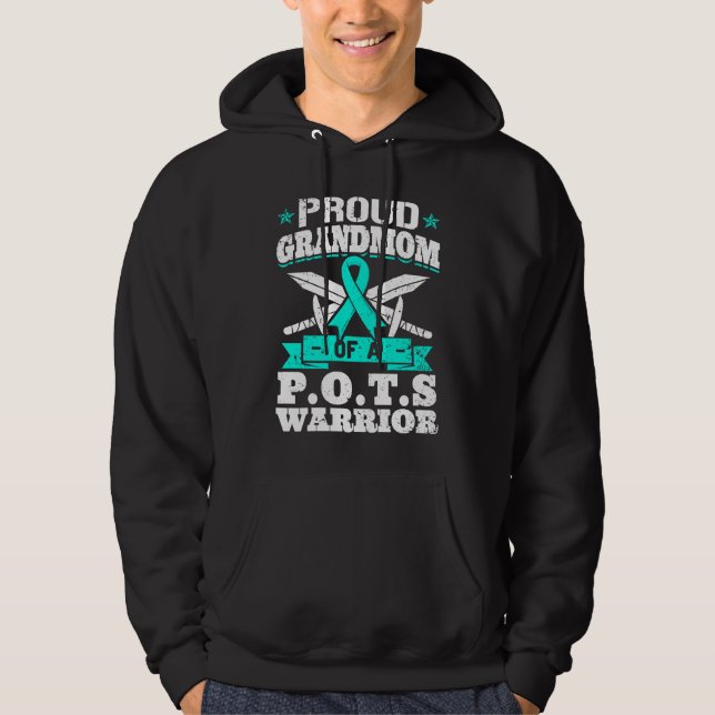 Proud Grandmom Of A POTS Warrior Orthostatic Aware Hoodie (Front)