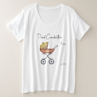 Proud Grandmother Baby Shower Plus Size T-Shirt