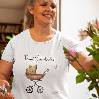 Proud Grandmother Baby Shower Plus Size T-Shirt
