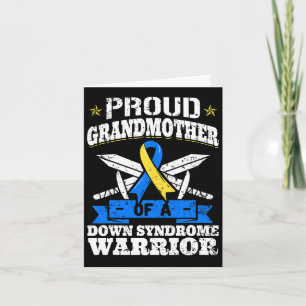 Proud Grandmother Of A Down Syndrome Warrior Down' Card