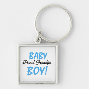 Proud Grandpa Baby Boy T-shirts and Gifts Key Ring