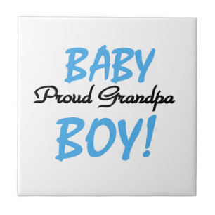 Proud Grandpa Baby Boy T-shirts and Gifts Tile
