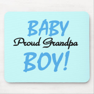 Proud Grandpa Baby Boy Tshirts and Gifts Mouse Mat