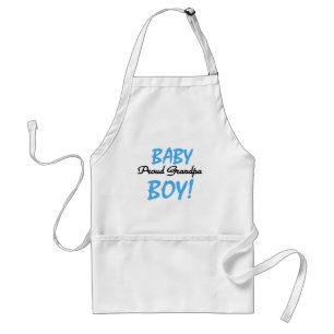 Proud Grandpa Baby Boy Tshirts and Gifts Standard Apron