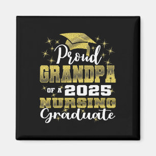 Proud Grandpa Cl Of 2025 Nursing Graduate Nurse Magnet