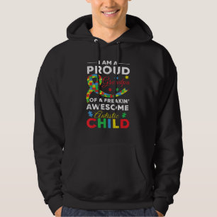 Proud Grandpa Dad Love Autistic Kids Autism Awaren Hoodie