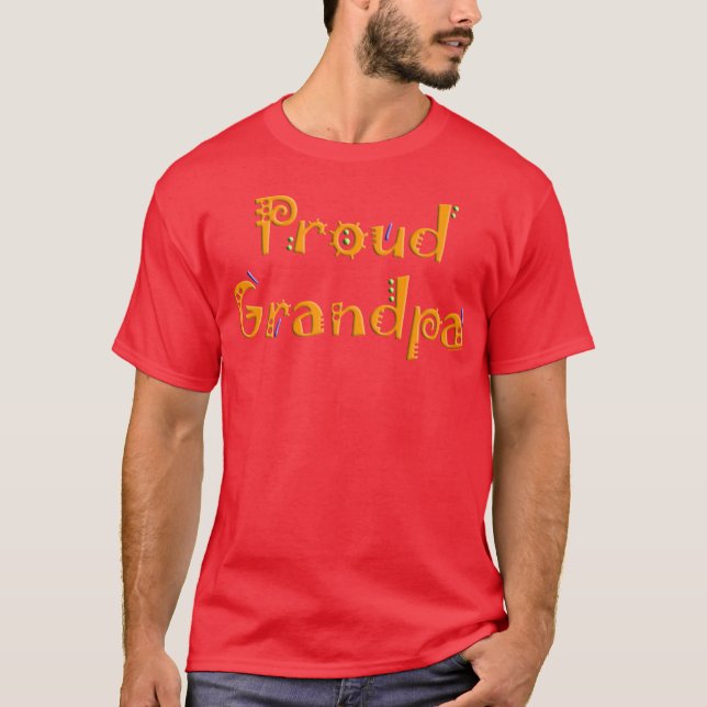 Proud Grandpa Dark Tee (Front)