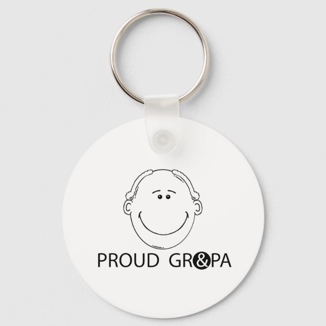 Proud Grandpa Key Ring (Front)