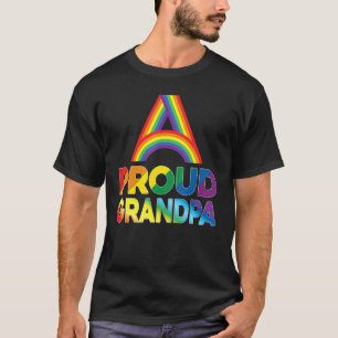 Proud Grandpa Lgbt Pride Gay Lesbian Rainbow Colou T-Shirt