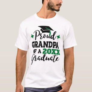 Proud Grandpa of 2022 graduate black green cap T-Shirt