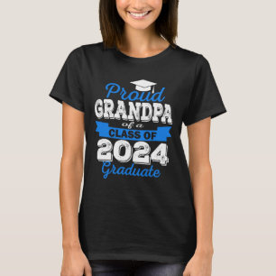 Proud Grandpa Of 2024 Graduate Awesome Family Coll T-Shirt