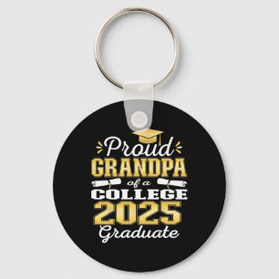 Proud Grandpa Of 2025 College Graduate Family 24 G Key Ring
