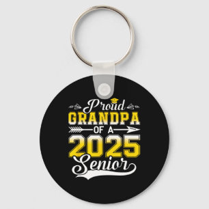Proud Grandpa Of A 2025 Senior Graduate Key Ring