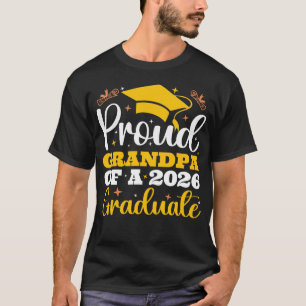 Proud Grandpa Of A 2026 Personalised Graduation T-Shirt