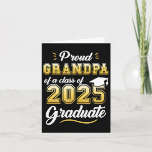 Proud Grandpa Of A Cl Of 2025 Graduate Senior 2025 Card
