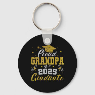 Proud Grandpa Of A Cl Of 2025 Graduate Senior Grad Key Ring