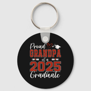 Proud Grandpa Of A Cl Of 2025 Graduate Senior Grad Key Ring