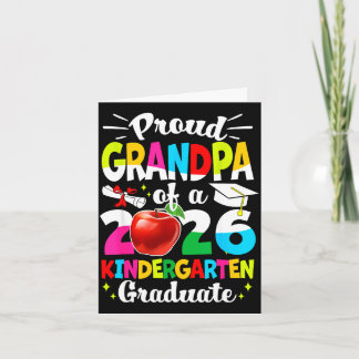 Proud grandpa of a class of 2026 graduate kids  card