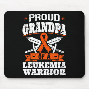 Proud Grandpa Of A Leukaemia Warrior Abuelo Awaren Mouse Mat