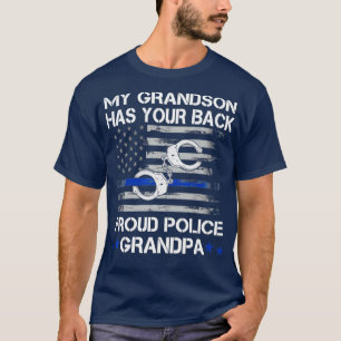 Proud grandpa of a Police Officer  My Grandson T-Shirt