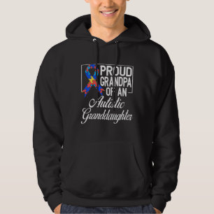 Proud Grandpa Of An Autistic Granddaughter Autism Hoodie