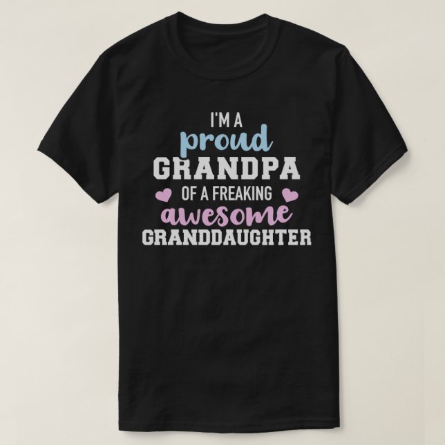 Proud grandpa of an awesome granddaughter Pullover (Design Front)