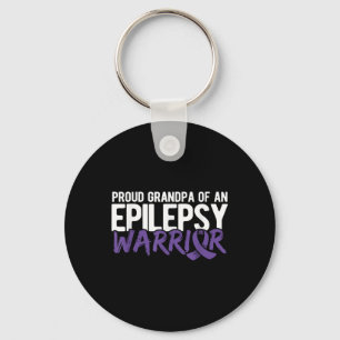 Proud Grandpa Of Epilepsy Warrior Epilepsy Key Ring
