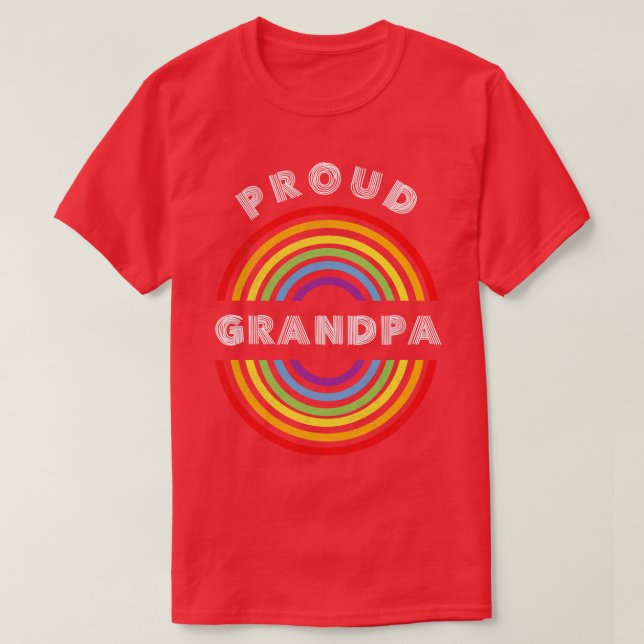 Proud grandpa Pride LGBT  LGBTQ T LGBT Supporter P T-Shirt (Design Front)