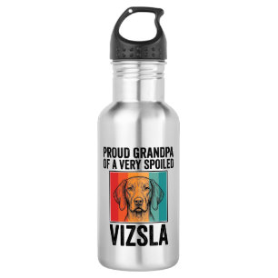 Proud Grandpa Vizsla Vintage Dog Lover Design_1 532 Ml Water Bottle