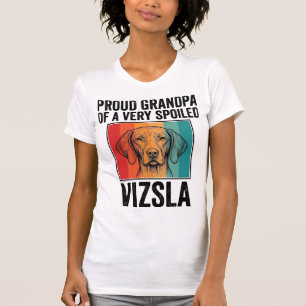 Proud Grandpa Vizsla Vintage Dog Lover Design_1 T-Shirt