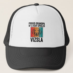 Proud Grandpa Vizsla Vintage Dog Lover Design_1 Trucker Hat