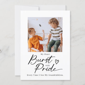Proud Grandparent Heartwarming Grandkid Moments Holiday Card
