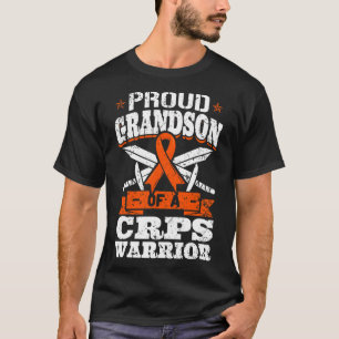 Proud Grandson Of A Crps Warrior Rsd Awareness Rib T-Shirt