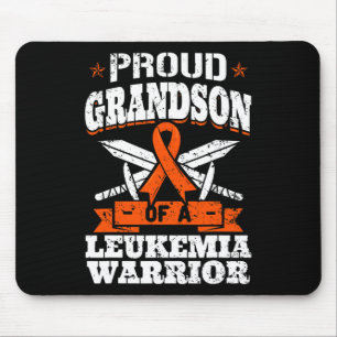 Proud Grandson Of A Leukaemia Warrior Awareness Bl Mouse Mat