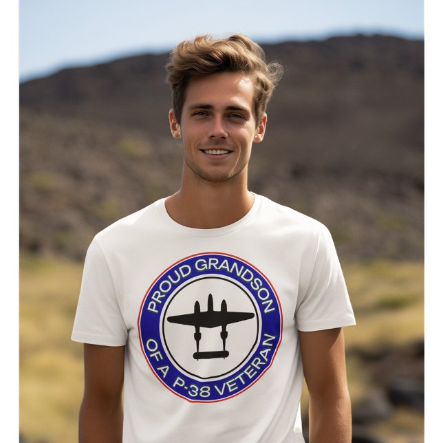 Proud Grandson of a P-38 Veteran T-Shirt (Creator Uploaded)